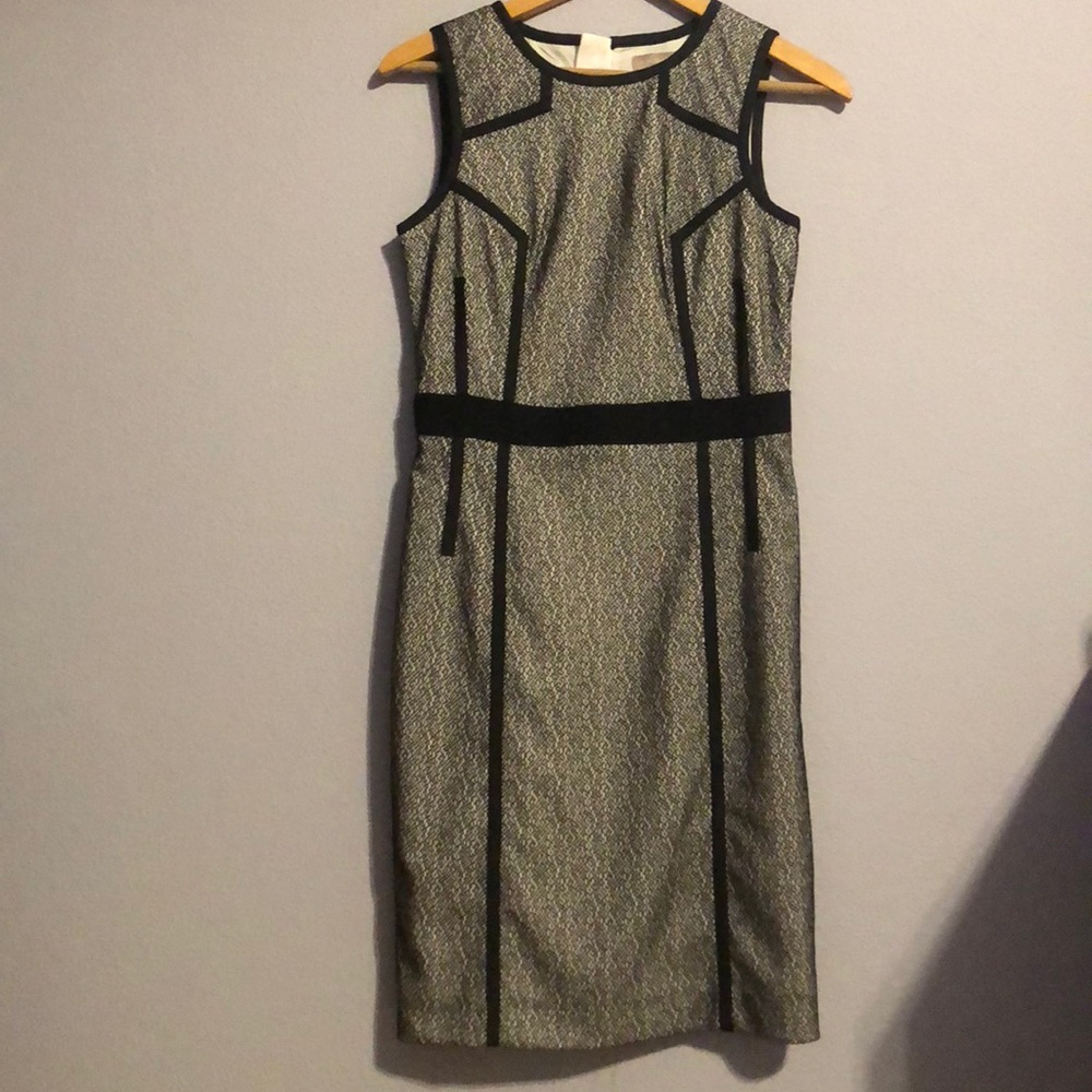 Black and White Pencil Dress